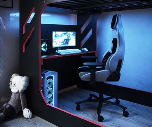 Moderno per bambini podbed gaming letto a soppalco con scrivania singolo gamer letto a soppalco per il ragazzo e la ragazza camera da letto - Product Image 6