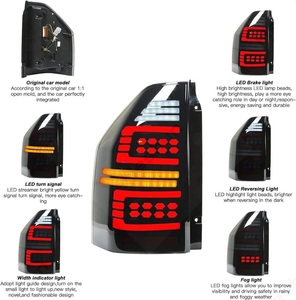 ไฟท้าย LED สำหรับ Pajero V73 2009-<span class=keywords><strong>2022</strong></span>ไฟท้าย LED พร้อมภาพเคลื่อนไหวแบบไดนามิก - Product Image 2