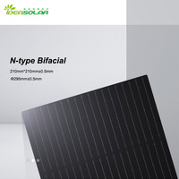 Célula Solar Monocristalina de Silicio Tipo N Topcon, Tipo de Media Celda para Sistema de Energía Solar