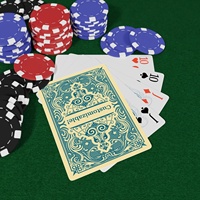Cartes à jouer en plastique personnalisées avec logo de marque, imperméables et lavables, jeu de cartes de poker pour les voyages en plein air
