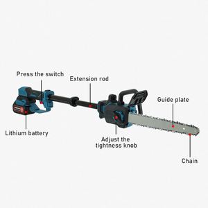 Scie <span class=keywords><strong>à</strong></span> chaîne télescopique sans fil 2-en-1, 12 pouces, sans balais, <span class=keywords><strong>à</strong></span> <span class=keywords><strong>batterie</strong></span> - Product Image 2