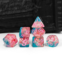Dés HS DICE, prix de gros, dés polyédriques en résine, dés de voyage de rêve, ensemble de dés pour D&D, Donjons et Dragons, jeux de rôle sur table, dés