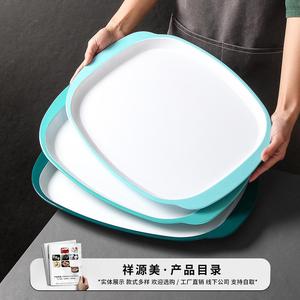 <b>Melamine</b> tableware <b>plates</b>, commercial Chinese style anti-drop and anti-slip trays for restaurants and fast food outlets, - Product Image 2