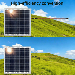 Batterie solaire pliable tout-en-un 50W en silicium monocristallin à haute efficacité pour le camping, la randonnée, les urgences et les voyages - Product Image 3