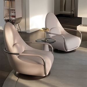 <span class=keywords><strong>Chaise</strong></span> <span class=keywords><strong>Longue</strong></span> de cuero de lujo de estilo italiano de nuevo diseño-Moderno con <span class=keywords><strong>sofá</strong></span> individual giratorio - Product Image 6