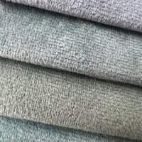 Nouveau produit, tissu en peluche de luxe, écologique, tissu d'ameublement en polaire respirant, 190GSM, résistant aux taches, tricoté uni pour tissu de canapé