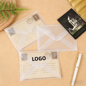 ซองใสแบบโปร่งแสง กระดาษแก้ว กระดาษไข พิมพ์ลายทองคำตามสั่ง สำหรับการ์ดเชิญงานแต่งงาน แบบด้าน สำหรับธุรกิจ - Product Image 1