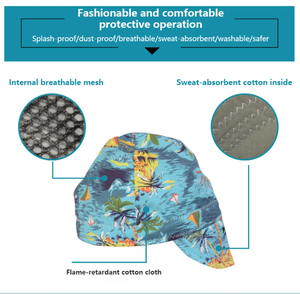 PPE 땀 위킹 통기성 난연 헬멧 하드 모자 안감 아메리칸 스타일 유행 용접기 먼지 모자 용접 캡 - Product Image 4