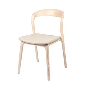 Orangfurn mature treating processes bent rubber oak acacia pine solid modern wooden dining chair