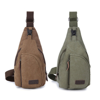 Sacs à bandoulière en toile unisexe imperméable Durable décontracté sac à bandoulière unique personnalisé sac de poitrine de voyage de fitness en plein air