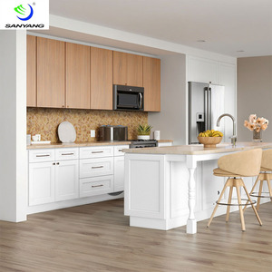 Muebles de Cocina Modernos de Lujo, Modulares, Económicos, con Puertas Estilo Shaker, Listos para Armar, para <span class=keywords><strong>Apartamentos</strong></span>, Venta al Por Mayor - Product Image 3