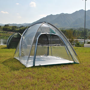 Tente de sport tout temps pour 2 à 4 personnes, tente à bulles transparente d'extérieur avec plancher en bâche imperméable pour la pêche sportive, le camping, les événements sportifs - Product Image 6