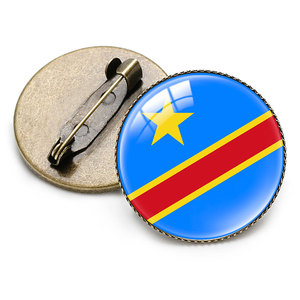Broche drapeau <span class=keywords><strong>de</strong></span> la République démocratique du Congo, épinglette, broche pays du monde, cadeau fantaisie, souvenir pour voyageurs et amoureux, personnalisable - Product Image 2