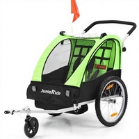 A1smartkids T002B1 Poussette à bascule pliable pour bébé à deux places en alliage d'aluminium et polyester, certification EN1888 pour les enfants de 0 à 3 ans