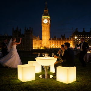 Silla de <span class=keywords><strong>Bar</strong></span> LED de Diseño Redondo Moderno, Barras de Plástico, Iluminación Interior/Exterior, Muebles de <span class=keywords><strong>Bar</strong></span> para el Hogar, Barras LED Únicas - Product Image 4