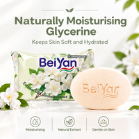 Sabun Mandi Murah Grosir Pabrik 100g Sabun Bunga dengan Ekstrak Gardenia, Pembersih Lembut dan Busa Melimpah untuk Supermarket Afrika