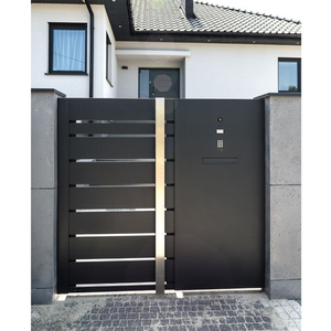 Sistema de Puerta Automática de Diseño Moderno, Puertas de Aluminio, Diseño de Cercas, Rejas para Hogar y Jardín, Puerta Automática Abatible - Product Image 3