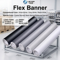 LETOP Grand rouleau de bâche PVC souple imperméable pour imprimante grand format