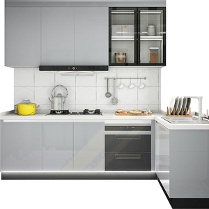Ensemble complet d'armoires de <span class=keywords><strong>cuisine</strong></span>, <span class=keywords><strong>meuble</strong></span> de rangement au design moderne et luxueux avec îlot de <span class=keywords><strong>cuisine</strong></span>, garde-manger pour l'amélioration de l'habitat - Product Image 4