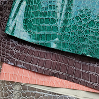 Miroir Alligator 0.5mm tricoté PVC artificiel Faux cuir de Crocodile synthétique pour coque de téléphone couverture de cahier papier peint