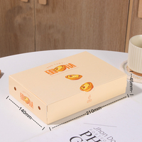 Boîtes en papier recyclables personnalisées en papier blanc pour tarte aux œufs