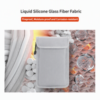 Pochette pour documents imperméable, ignifuge, antivol, certifiée RFID CE, double fermeture éclair, gel de silice, objets de valeur, passeport, argent, OEM
