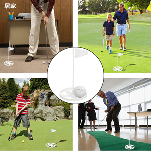 Vente en gros Mini Coupe de putting de <span class=keywords><strong>golf</strong></span> vert blanc Intérieur Extérieur Pratique de <span class=keywords><strong>golf</strong></span> Aide à l'entraînement Coupe de <span class=keywords><strong>golf</strong></span> en plastique avec drapeau - Product Image 3