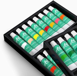 Ensemble de peinture <span class=keywords><strong>gouache</strong></span> pour artistes de haute qualité, 32 couleurs, 32 pièces, 12 ml, pour artistes professionnels et débutants - Product Image 2