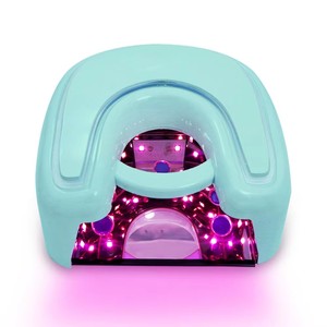 Lampe à ongles UV LED sans fil 48W, argent mat, lumière rouge, grand espace, sécheuse à gel portable pour manucure - Product Image 5