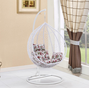 Grand et petit panier <span class=keywords><strong>d</strong></span>'extérieur Meubles de jardin Chaise suspendue en rotin PE Chaise à balançoires de patio - Product Image 5