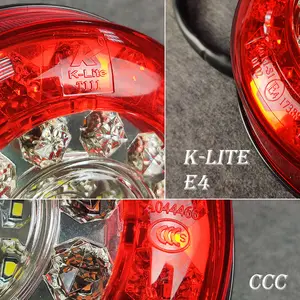 Led Tail Light Round IP66 ECE E4 Emark Approve Universal Round Tail Led 5 Inch Round Tail Lights