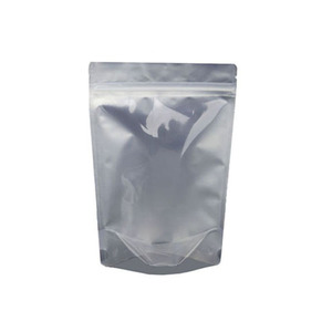 Sacs zip-lock imprimés personnalisés CR Pochette debout or noir blanc pour emballage alimentaire Sac en feuille <span class=keywords><strong>d</strong></span>'aluminium résistant aux enfants - Product Image 3