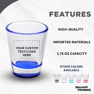 PROMOS À PRIX RÉDUIT Verres à shot personnalisés avec photo imprimée 1,75 oz. Lot de 10/50/100 cadeaux personnalisés en vrac, idéaux pour les mariages et les fêtes - Product Image 2