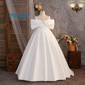 MAQTZ blanco boda fiesta niños flor niña vestidos ocasiones formales atuendo para niños vestido <span class=keywords><strong>de</strong></span> cola ALP616 - Product Image 1