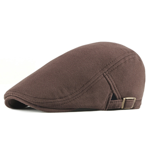 Casquettes de gavroche réglables en coton hommes femmes béret décontracté casquette de lierre plate douce couleur unie conduite cabbie chapeau unisexe noir <span class=keywords><strong>gris</strong></span> chapeaux - Product Image 3