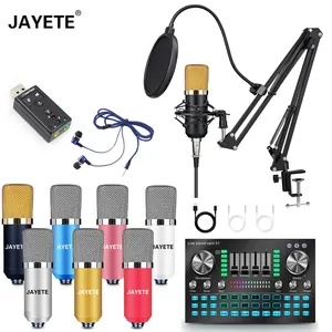 Top Quality wired professional condenser recording microphone with XLR connection Sound Recording Live broadcast Arm Stand