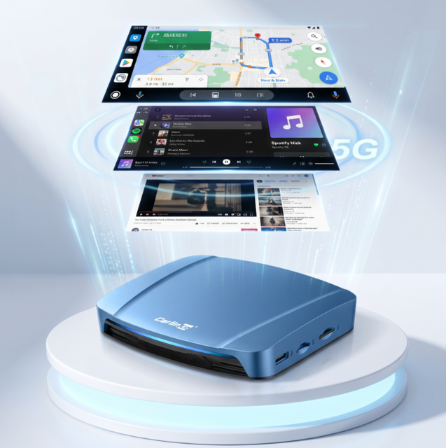 Wifi6 5G Lte Wireless Android Auto Adapter carlinkit Ultra1 Carplay Dongle 8g 128gb SM6350 Android Car Play Ai Box for youtube
