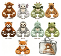 Peluche lestée personnalisable en gros, nouveau design, douce et mignonne, pour enfants, compagnon de jeu