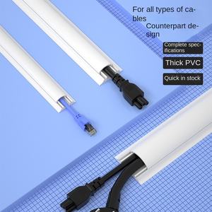 Système de gestion des câbles en gros montage mural correcteur de câble TV couvercle de cordon raceway goulotte de câble en PVC - Product Image 6