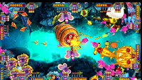 Mesin Kung Fu Panda 5-in-1 yang dioperasikan dengan koin Game Arcade tembak Boxing Fish Game Center garansi 1 tahun papan logam