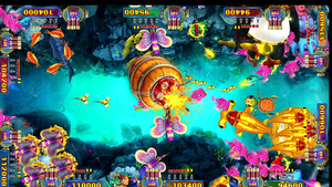 Asian <span class=keywords><strong>Kung</strong></span> <span class=keywords><strong>Fu</strong></span> <span class=keywords><strong>Panda</strong></span> 5 en 1 Juegos que funcionan con monedas Máquinas de arcade Disparos Boxeo Centros de juegos de peces 1 año de garantía Tablero de metal - Product Image 3