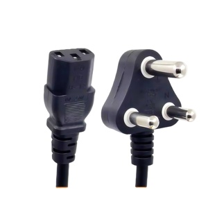 Haute qualité afrique du sud <span class=keywords><strong>SA</strong></span> Plug Pow afrique du sud prise électrique cordon 3 broches câble d'alimentation pour ordinateur - Product Image 2