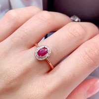 OEM ODM 925 Sterling Silver Gold Plated Natural Ruby Women Holiday Celebration Engagement Party Luxury Jewelry Set