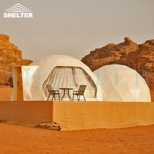 Dôme de glamping géodésique de luxe en PVC transparent pour l'extérieur, 850 g/m², hôtel, maison, vie écologique de luxe - Product Image 6
