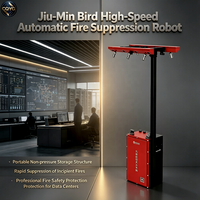 Robot de lutte contre l'incendie automatique à stockage sans pression et à vitesse de réponse élevée, conception portable pour centres de données IDC, détection précoce des incendies
