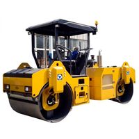 Rouleau compresseur à double tambour à haute efficacité de 8,5 tonnes XD82 avec garantie d'un an, mini rouleau compresseur