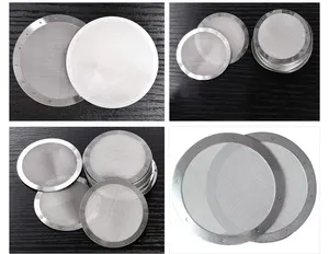 14 mikron hollandalı örgü ince örgü paslanmaz çelik filtre disk kahve