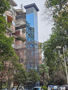 Ascenseurs Personnalisés Intérieurs/Extérieurs pour Passagers, <span class=keywords><strong>Ascenseur</strong></span> à Traction Entièrement en Verre avec Cadre en Acier Inoxydable - Product Image 6