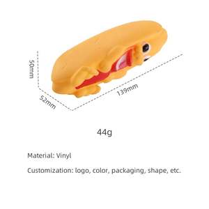 Gran Oferta personalizada, juguetes para masticar perros, juguete con sonrisa de perro caliente, masticadores agresivos, juguetes chirriantes para perros, cachorro, cuidado Dental para mascotas - Product Image 4
