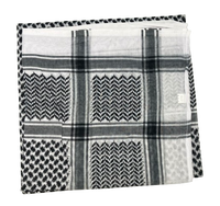 Écharpe arabe tissée en jacquard pour hommes, Kuffiyeh, écharpe palestinienne, Yashmagh, Shemagh, écharpe Arafat noire pour hommes